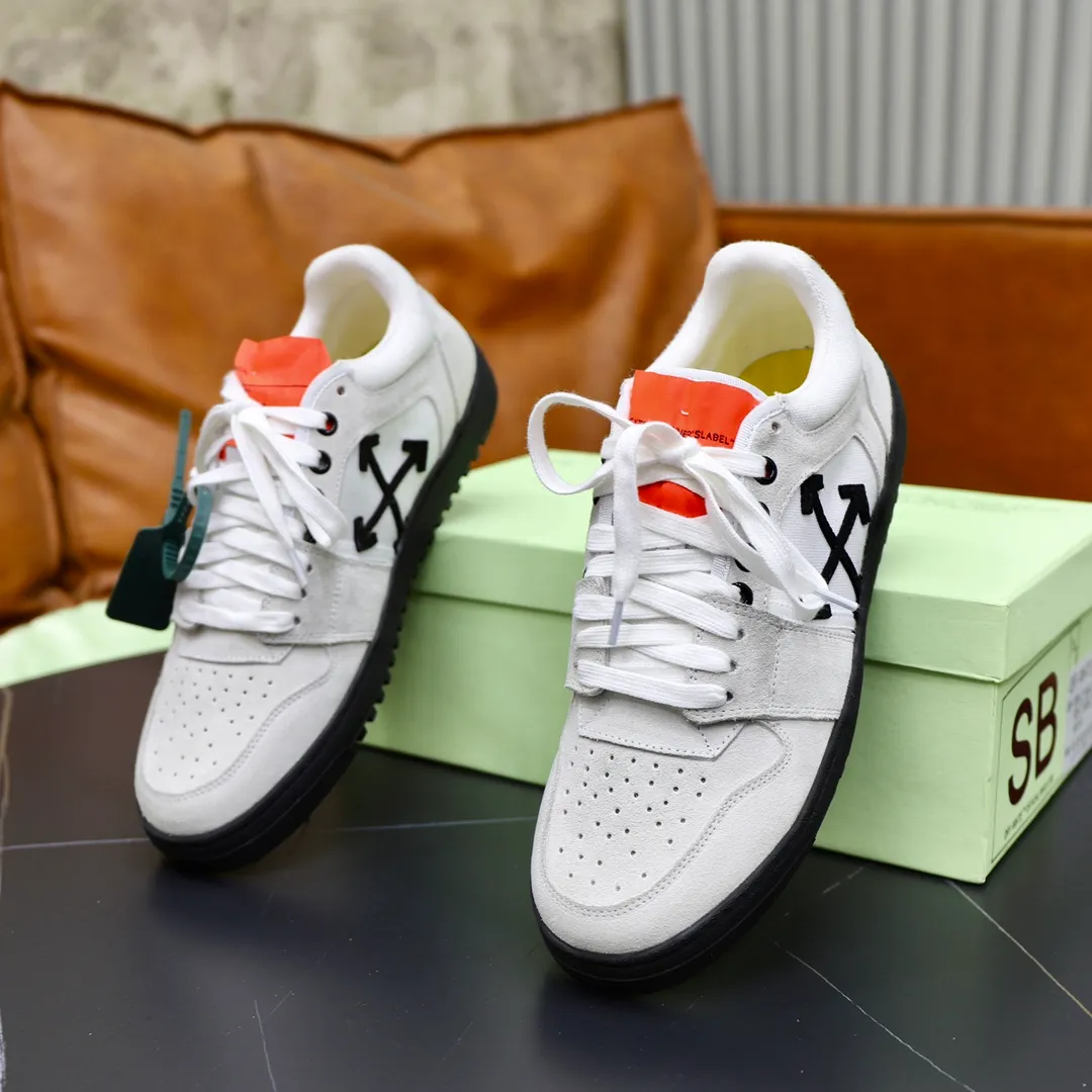 Men's shoes: 462💰💶【off-white】👫 Original one-to-one replica, high-end quality🥳The latest model has not been listed on the official website yet, the top version. Fabric: Imported original leather splicing Lining: Imported breathable mesh Outsole: Original rubber soft, light and wear-resistant Outsole Male 38-44 (customized for 45 and 46)